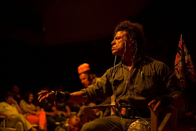 Una escena de 'Ricardo III' con la Compañía de Teatro Penitenciario. (Cortesía)