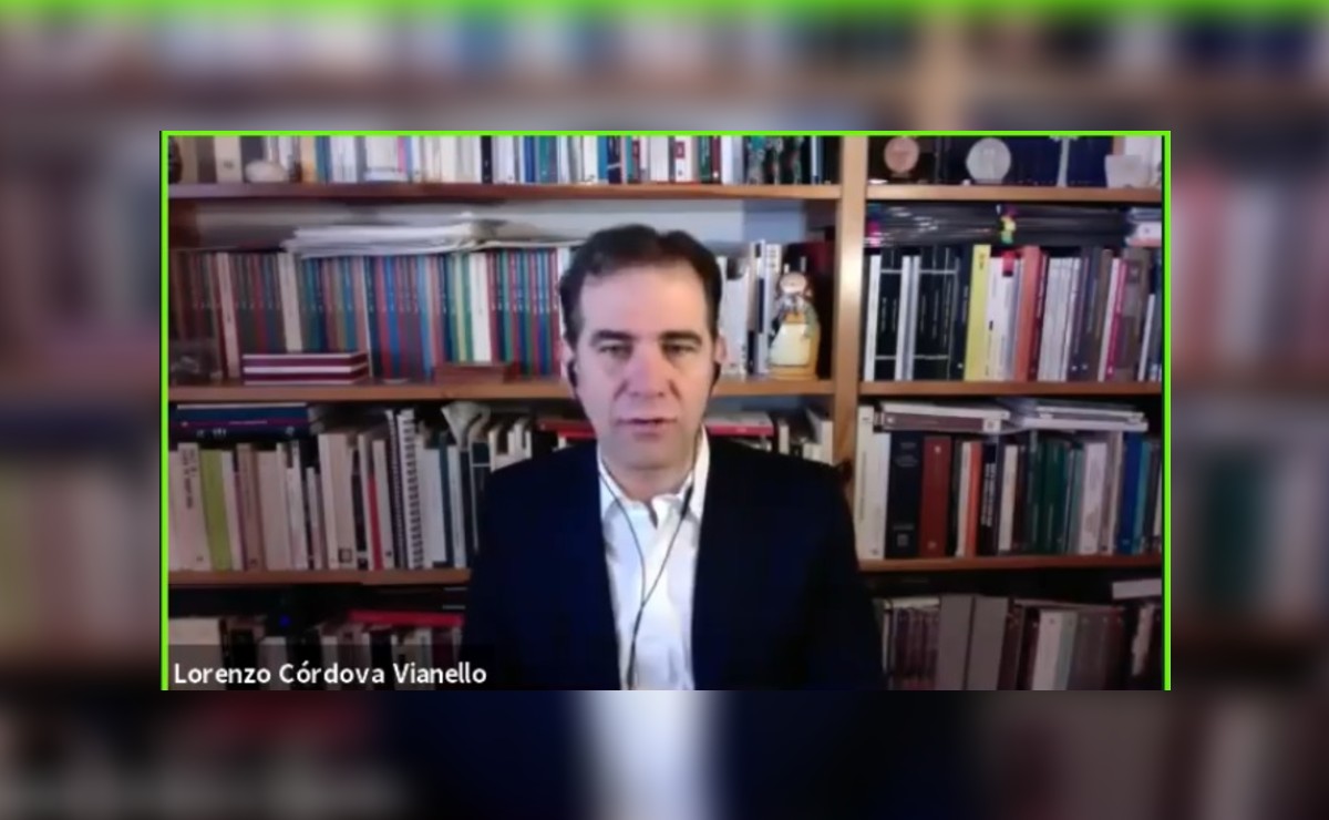 Lorenzo Córdova, consejero presidente del INE. (Captura)
