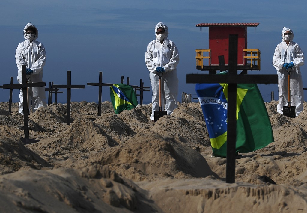 Brasil se ha convertido en el foco de la pandemia en Latinoamérica. (AFP)