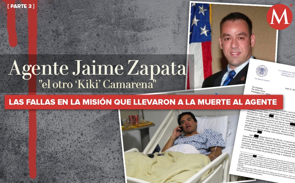 Jaime Zapata, el agente de EU que fue asesinado por Los Zetas. |Ilustración Óscar Ávila