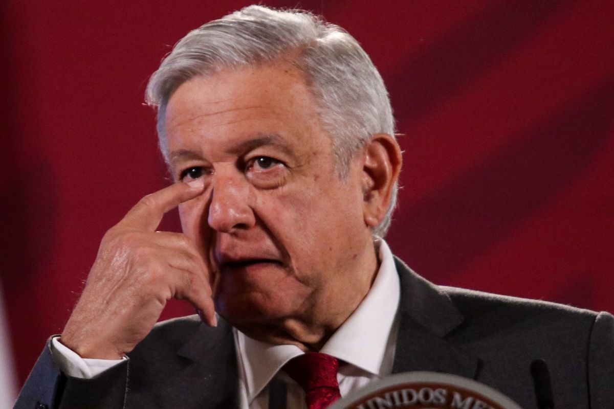López Obrador, presidente de México, durante la conferencia mañanera. (Cuartoscuro)