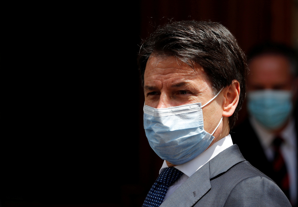 El Primer ministro italiano, Giuseppe Conte a finales de mayo. (Reuters)
