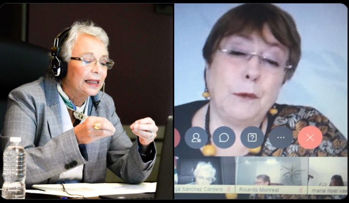 Olga Sánchez Cordero y Michelle Bachelet (Especial)