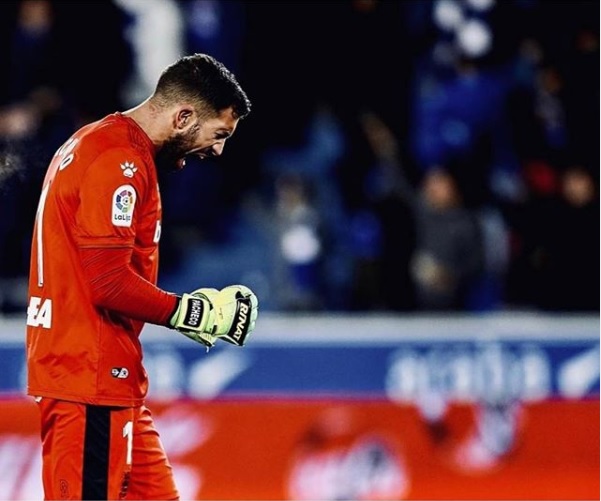Fernando Pacheco, portero del Deportivo Alavés (Instagram @fpacheco92)