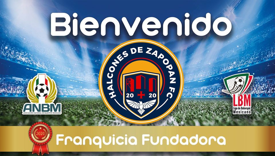 Halcones de Zapopan jugará en la Liga de Balompié Mexicano (Twitter @SomosBalompie)