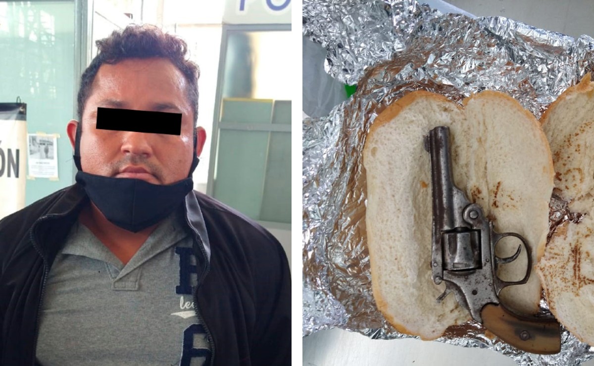 El hombre intentó burlar los arcos de detección en la centra, pero fue detenido. (Especial)
