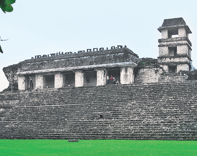 Vista de la zona arqueológica de Palenque. (Juan Carlos Bautista)