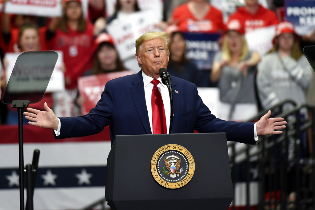 El campo de voto de Donald Trump está principalmente en la población blanca de Estados Unidos. (AP)