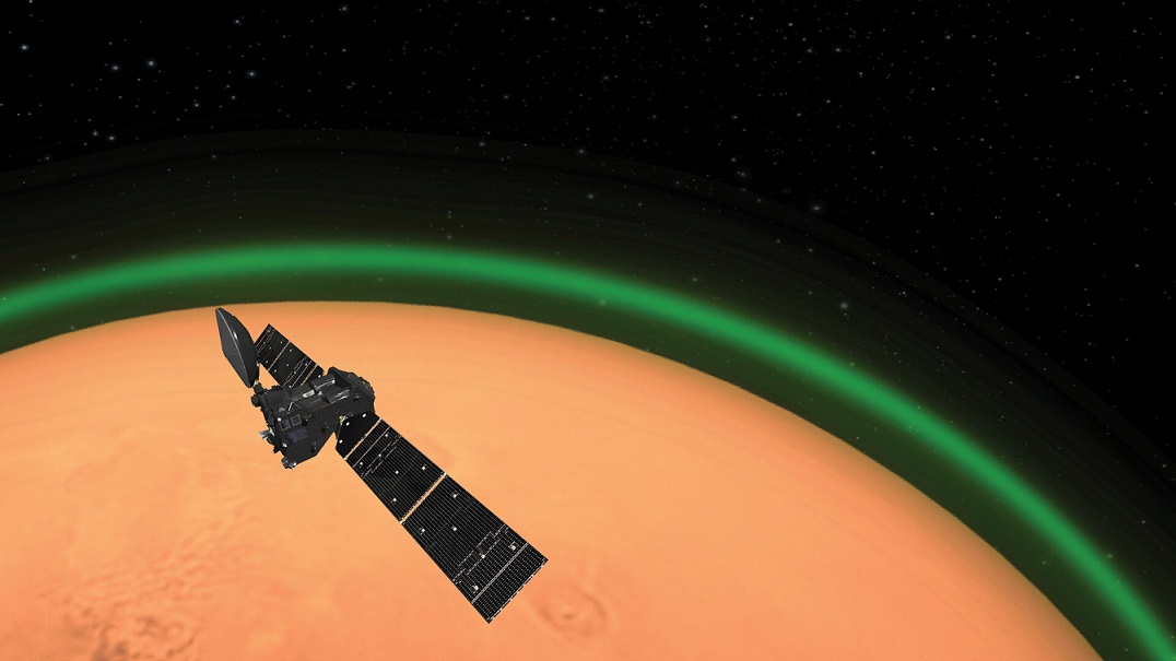 Es la primera vez que esta emisión se ve en un planeta distinto de la Tierra (Recreación de la Agencia Espacial Europea, ESA)