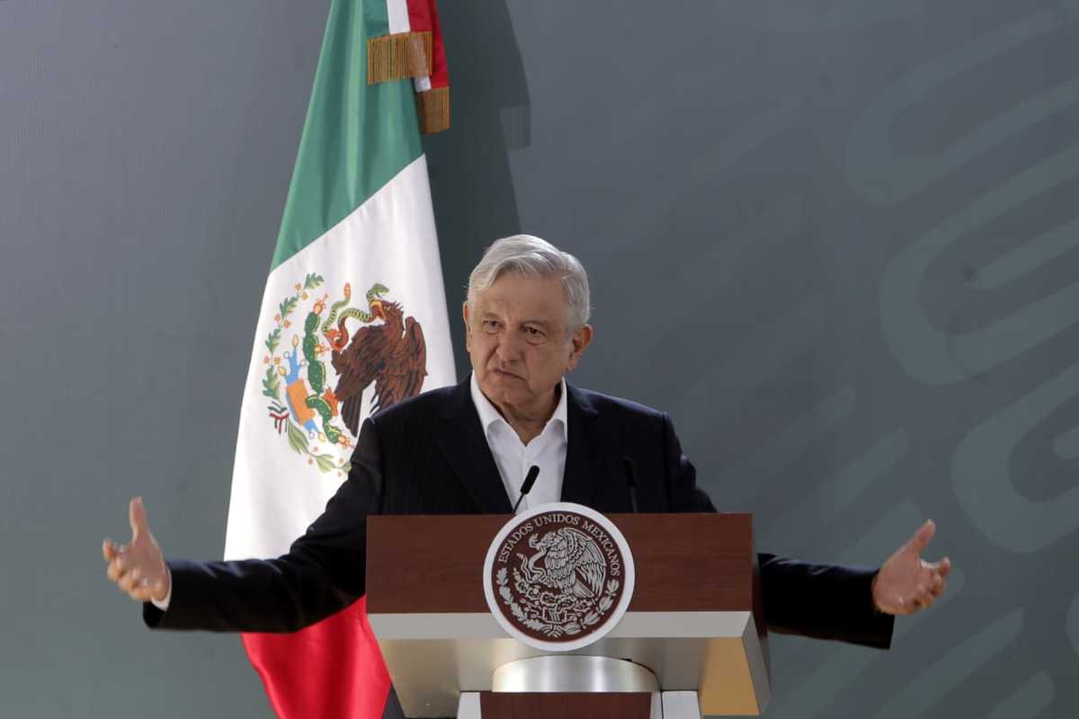 La Mañanera de López Obrador desde Xalapa, Veracruz. (Ariana Pérez)