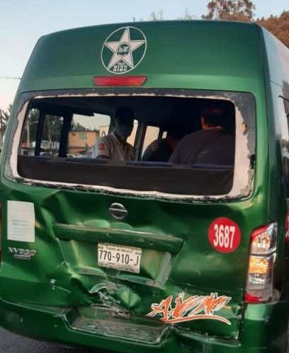 Tres de los heridos fueron trasladados a un hospital en el municipio de Texcoco. (Especial)