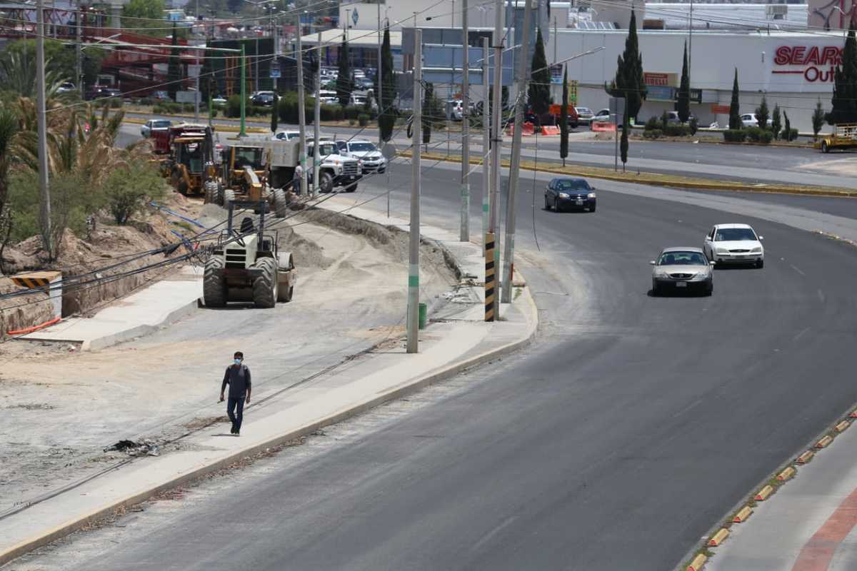 Obra públicas en Hidalgo no para a pesar de la contingencia. (Jorge Sánchez)