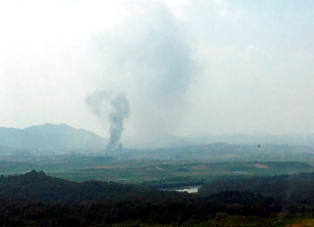 Pyonyang amenazó hace unos días con destruir la simbólica oficina tras el alza de tono contra Seúl debido al envío de globos con propaganda contraria 