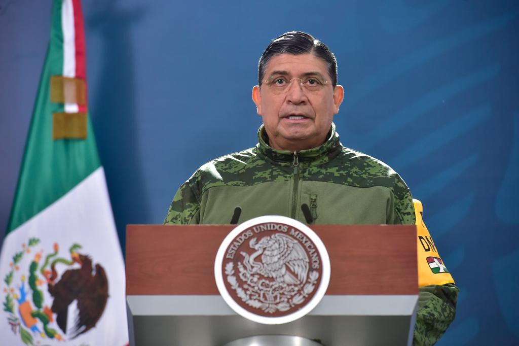El secretario de la Defensa Nacional, Luis Crescencio Sandoval, identificó a cinco municipios con el mayor número de eventos delictivos.(Especial)