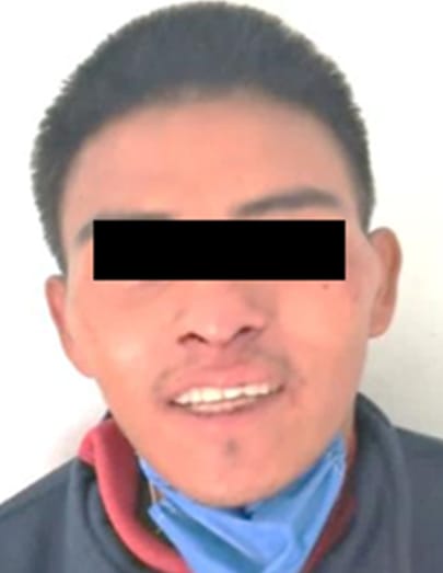 El sujeto fue identificado como  como Ernesto "N" de 21 años, quien ya contaba con antecedentes. (Especial)