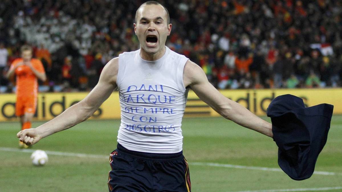 Andrés Iniesta durante la final de Sudáfrica 2010 (Reuters)