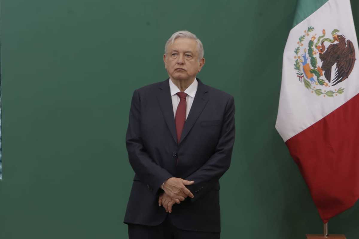 Andrés Manuel López Obrador en conferencia mañanera en su gira. (Ariana Pérez)