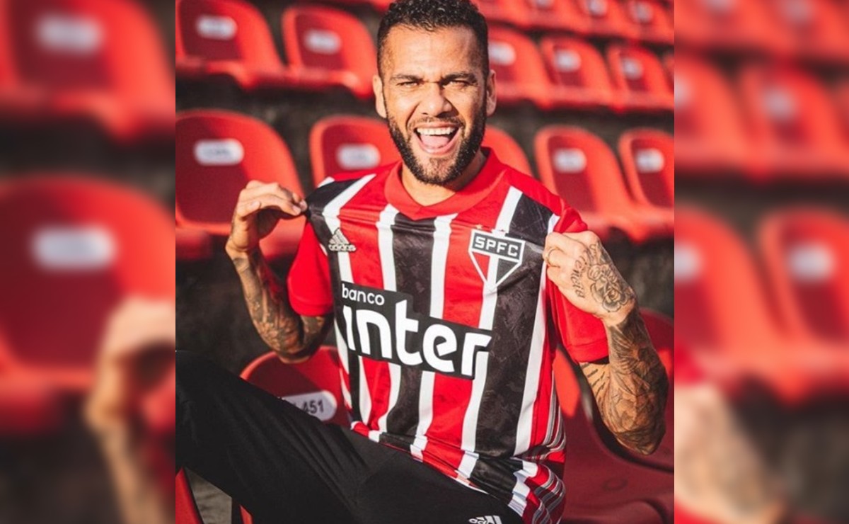 Dani Alves, jugador del Sao Paulo de Brasil (Instagram @danialves)