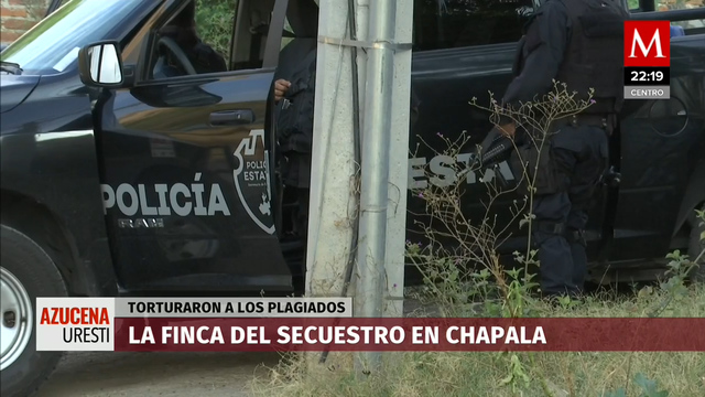 Policía estatal resguarda finca donde localizaron a desaparecidos de Chapala