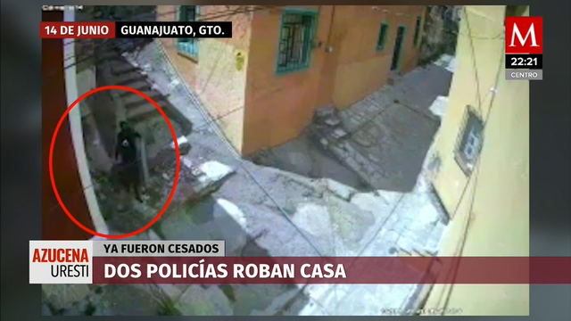 Policías de Guanajuato Capital roban casa