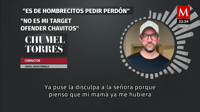 Chumel se disculpa con Beatriz Gutiérrez: “Nunca me metería contra un morrito”