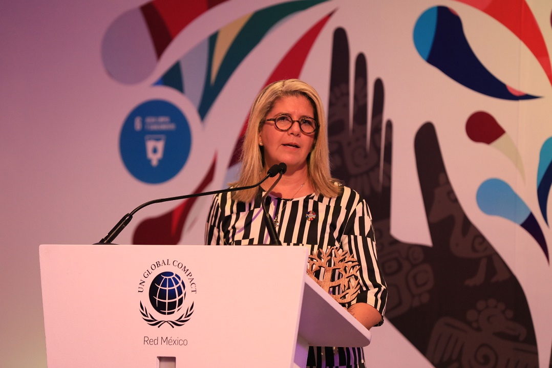 Martha Herrera, presidenta de Pacto Mundial México, dijo que este año tendrán indicadores de medición para conocer avances en la Agenda 2030. Cortesía