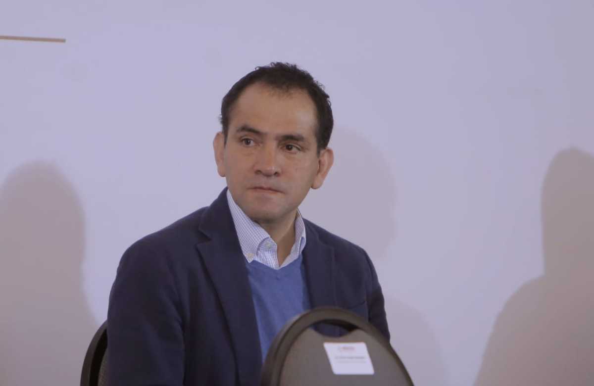 El secertario de Hcienda, Arturo Herrera, en la mañanera de hoy. (Ariana Pérez)