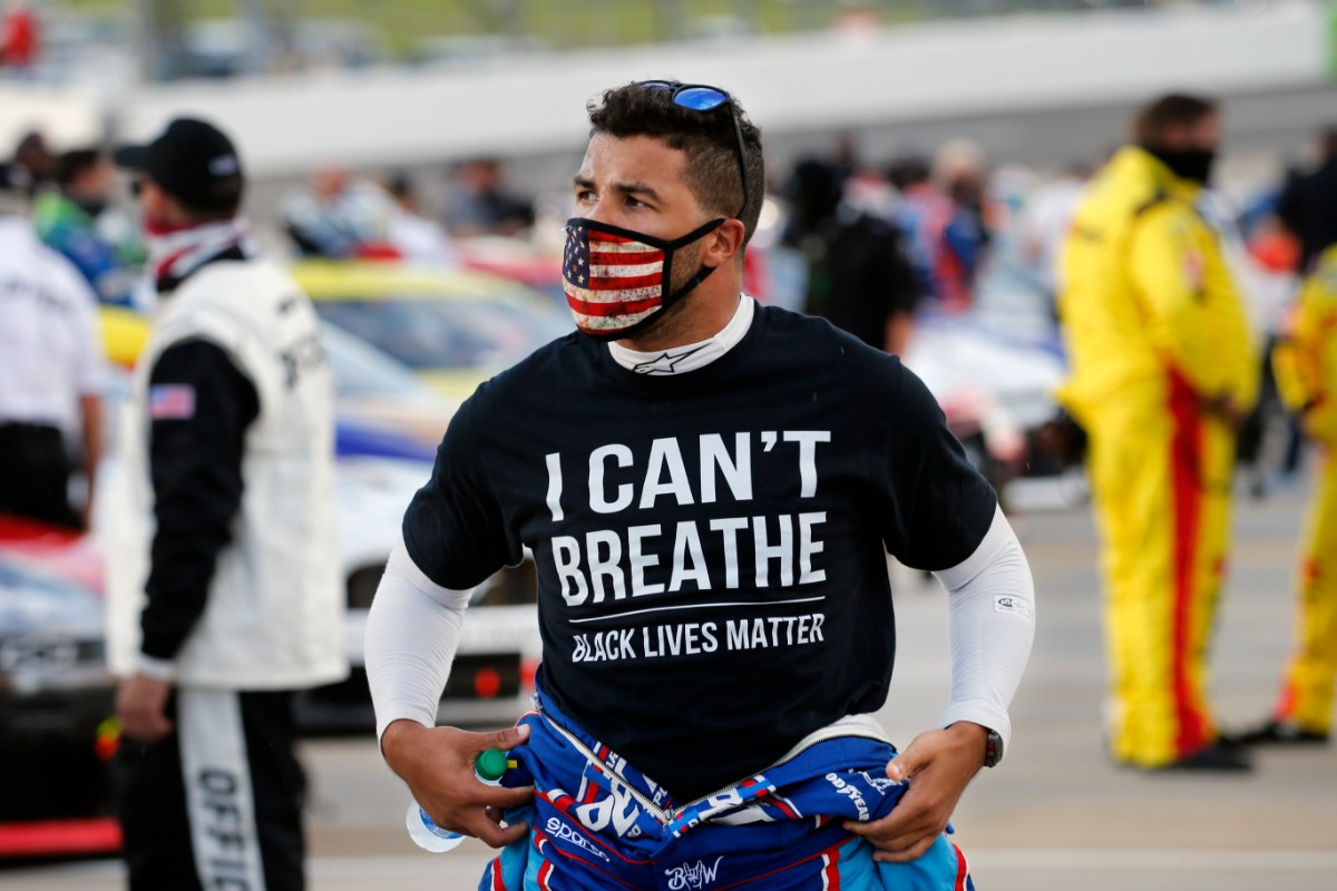 Bubba Wallace, único piloto afroamericano de la NASCAR (Reuters)