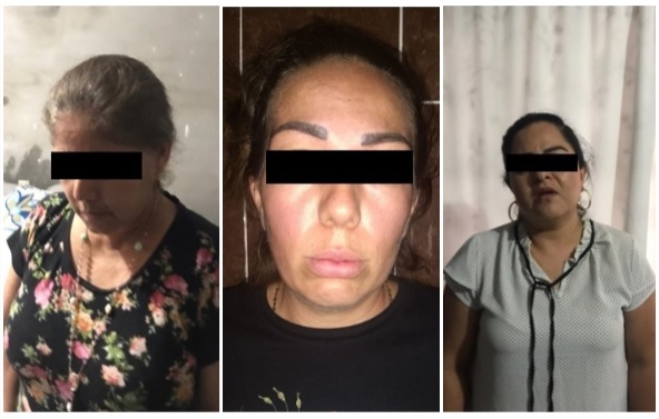 La mamá, hermana y prima de 'El Marro' fueron capturadas durante un cateo en Guanajuato. (Especial)