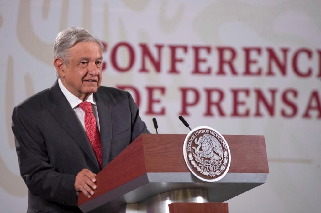 En Palacio Nacional, inicia la conferencia de prensa del Presidente. (Cortesía)