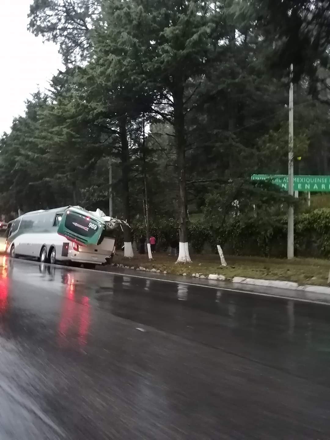 Algunos pasajeros intentaron salir de la unidad para pedir ayuda.