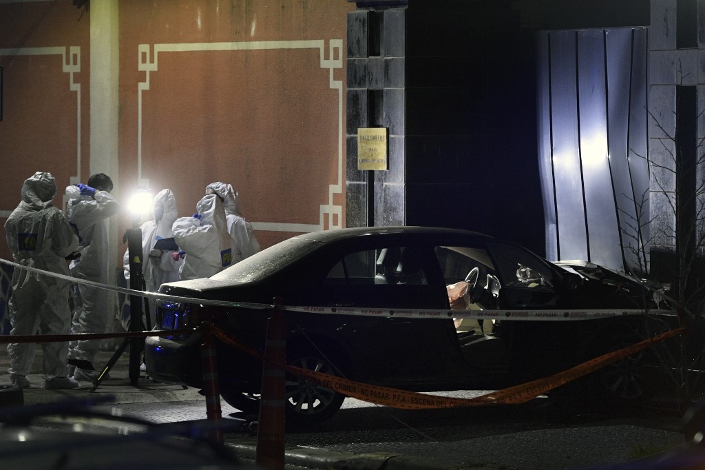 Ninguna persona resultó lesionada tras el incidente en la embajada de China en Argentina. (AFP)