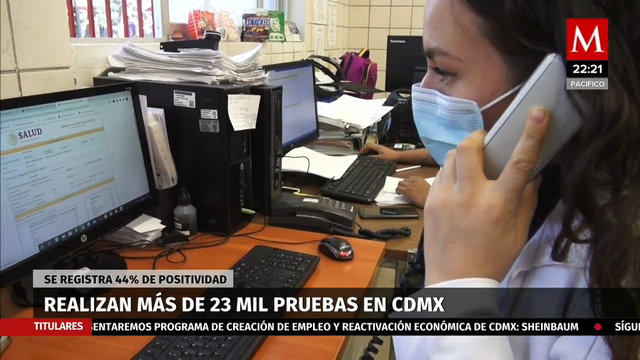 CdMx realiza más de 23 mil pruebas por covid-19 en 10 días; 44% dio positivo
