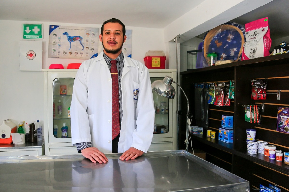 Gonzalo Rodríguez Rosales, médico veterinario, alerta que algunas personas están aplicando líquidos desinfectantes en la piel de sus mascotas. (Andrés