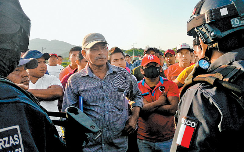 Presencia policiaca en la comunidad de los ikoots. (Especial)