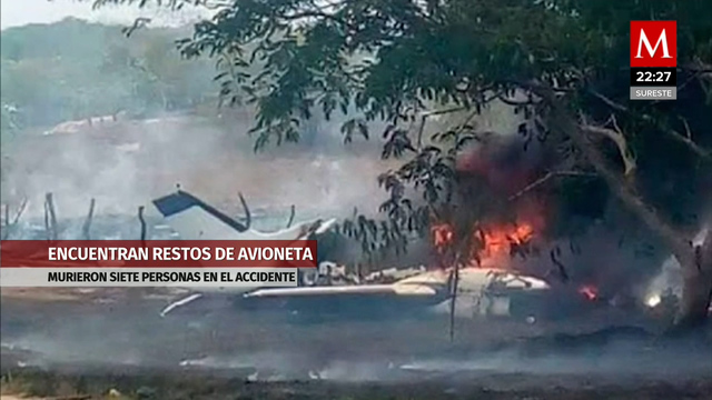 Desplome de avioneta deja 6 personas muertas en Chihuahua