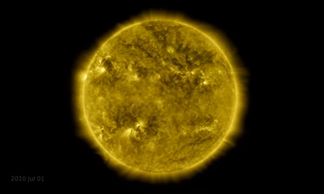 El sol hace una década (NASA).