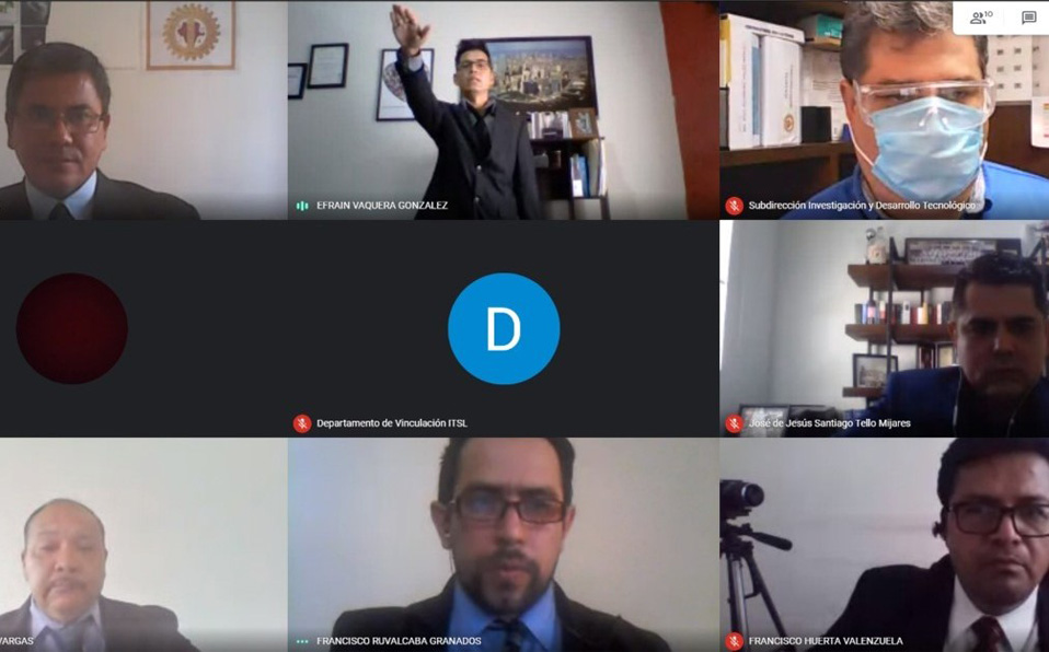 Un total de alumnos de maestría sustentaron sus proyectos de forma virtual ante los directivos y maestros del Tec Lerdo. (Cortesía)