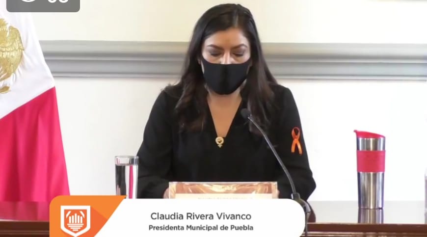 Claudia Rivera aseguró que ha sufrido una descarga de violencia de manera sistemática. (Angélica Tenahua)