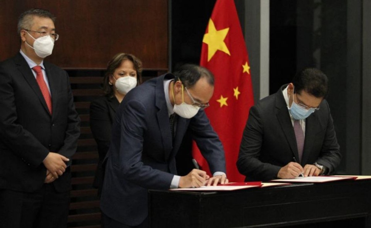 México recibió el vuelo número 21 con 170 mil insumos médicos donados por la República Popular de China. (Twitter | SRE)