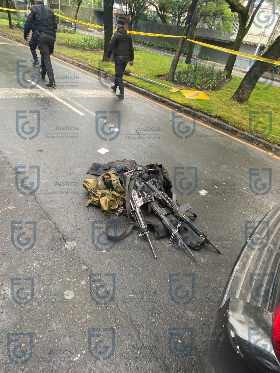 Estas fueron las armas que decomisaron en ataque contra García Harfuch / Especial