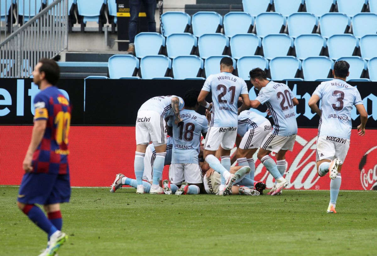 El Celta de Vigo rescató el empate ante el Barcelona en LaLiga (Reuters)