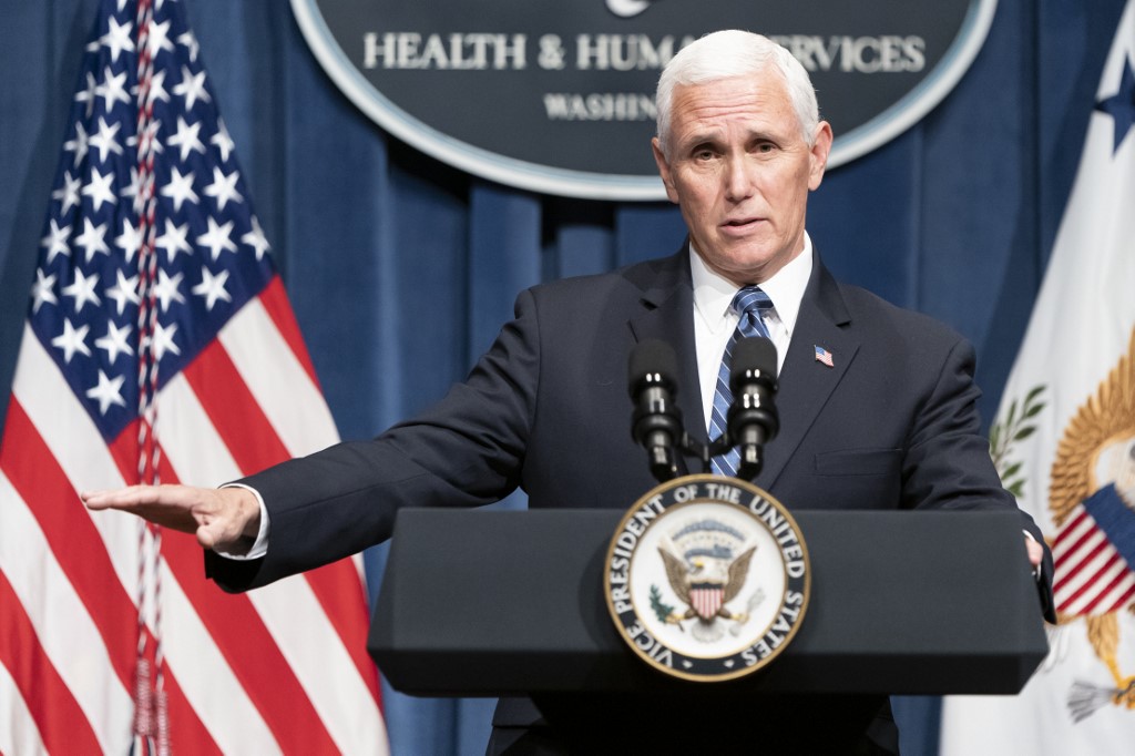 El vicepresidente de Estados Unidos, Mike Pence, sigue como candidato de fórmula por Donald Trump. (AFP)