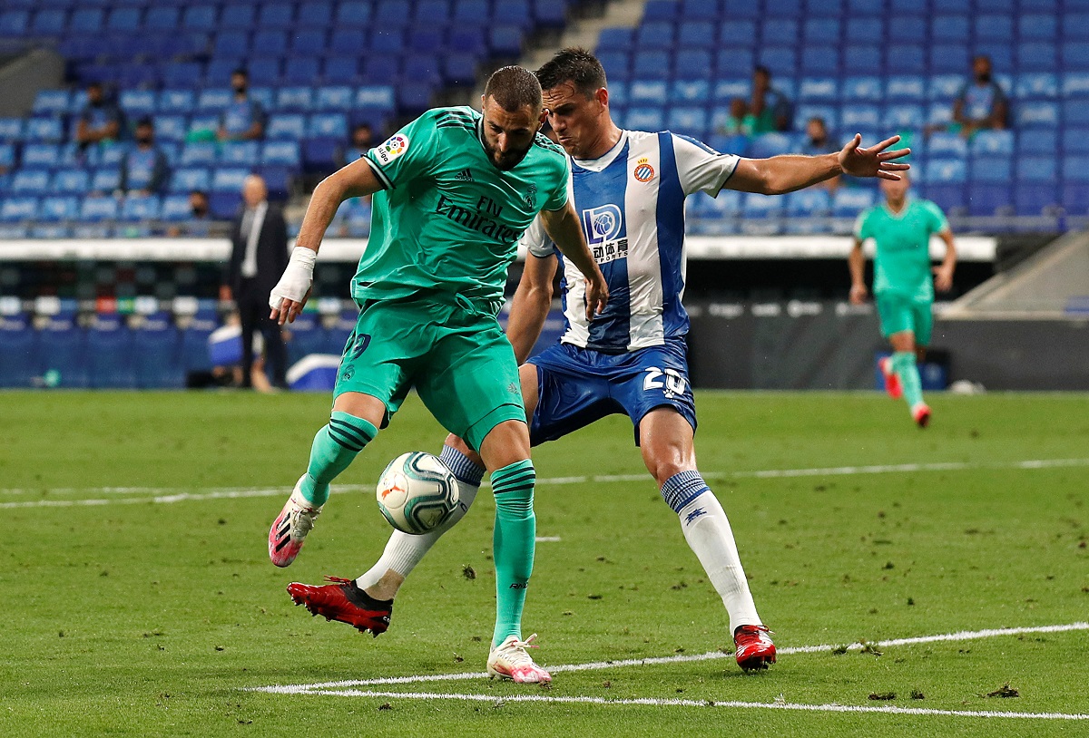 La inccreíble asistencia de Karim Benzema frente al Espanyol (Reuters)