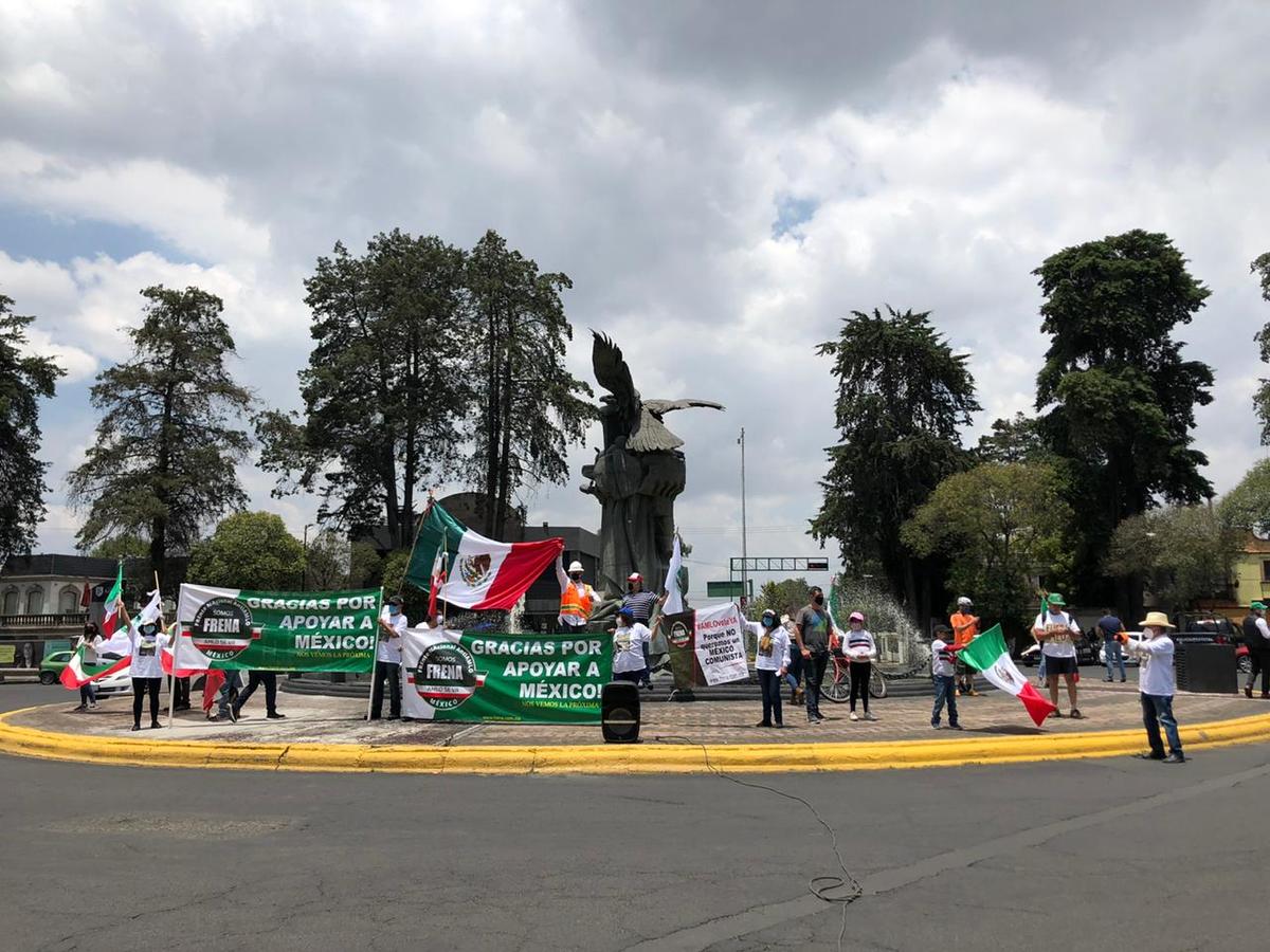 Terminaron en el monumento al águila, en Paseo Colon. ( Mario C. Rodríguez)