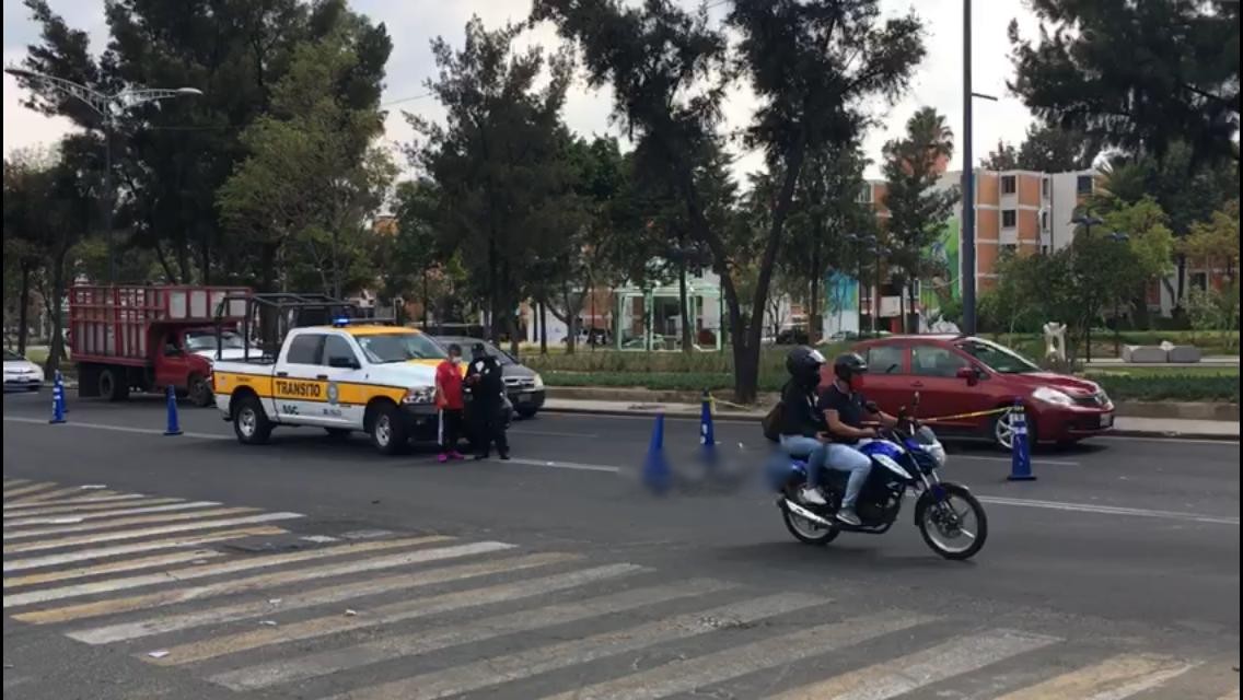 Ciclista atropellado en Iztapalapa. (Jorge Becerril)