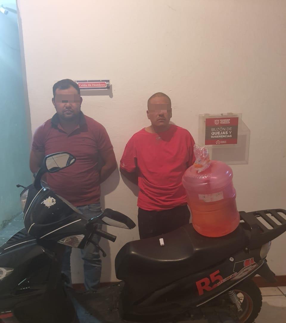 Los detenidos fueron detectados escondidos en un terreno, rascaban en una toma clandestina. (Especial)