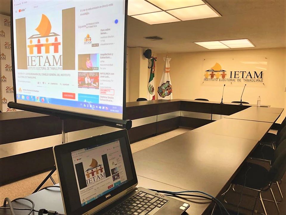 Debido a la pandemia, los consejeros del Ietam hacen sesiones virtuales. Cortesía