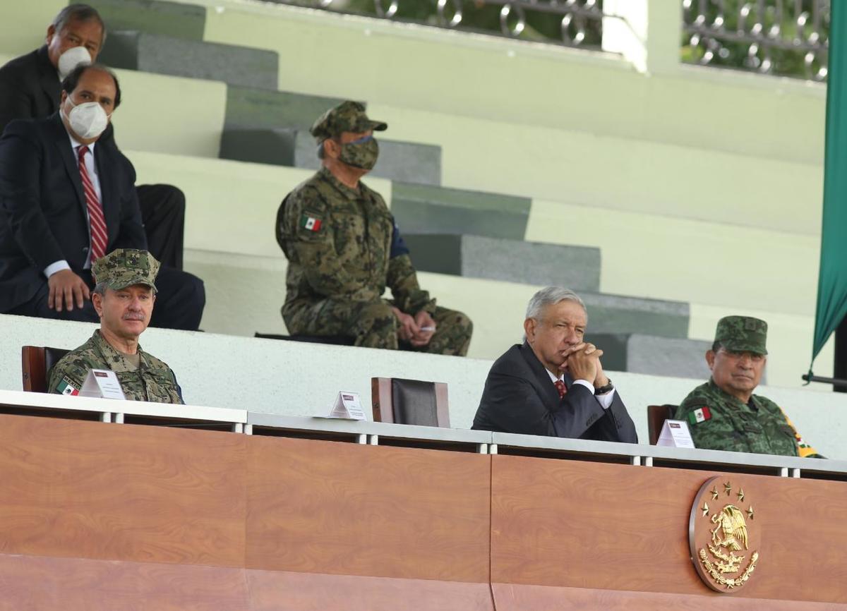 Andrés Manuel López Obrador en el primer aniversario de la Guardia Nacional (Octavio Hoyos)