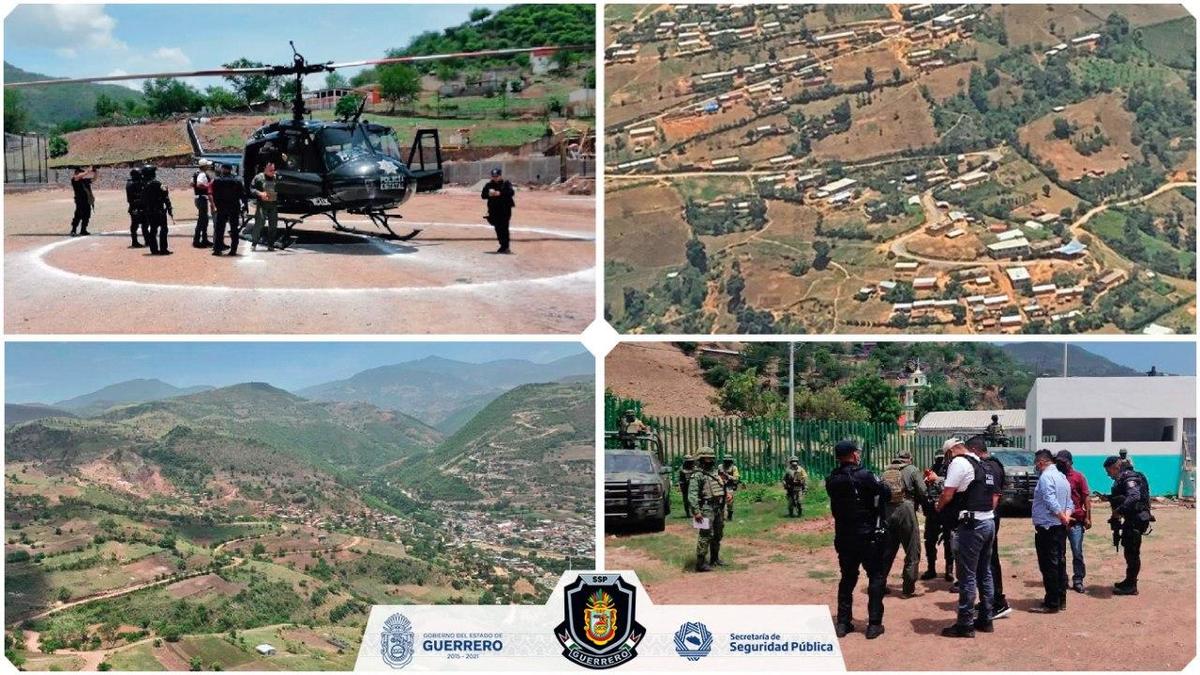 Autoridades realizan un operativo de búsqueda de las personas desaparecidas.